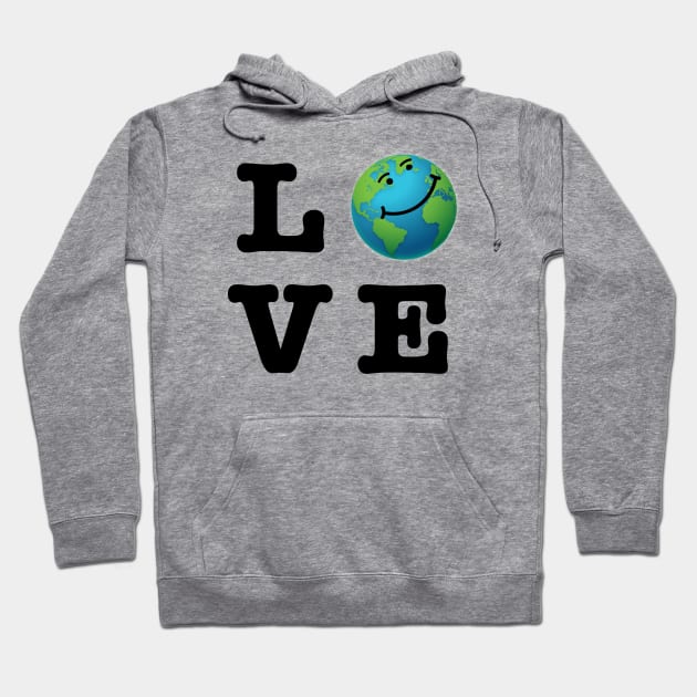 LOVE Earth Smile Global Warming Fight Hoodie by Print Cartel